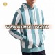 High Quality Striped Workout Hoody Wholesale Mens Gym Customised Hoodie