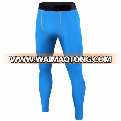 OEM FACTORY Wholesale Gym Wear Leggings Men's Custom Logo Silk Printed Compression Pants