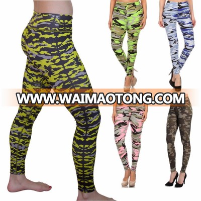 Camouflage Camo Design Printing Ladies Leggings Tights