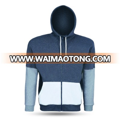 Men's Fashion Fit Full-zip HOODIE with Inner Cell Phone Pocket