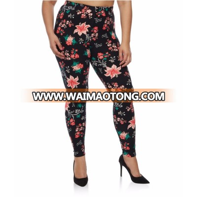 Ladies Floral Printed Leggings Tights